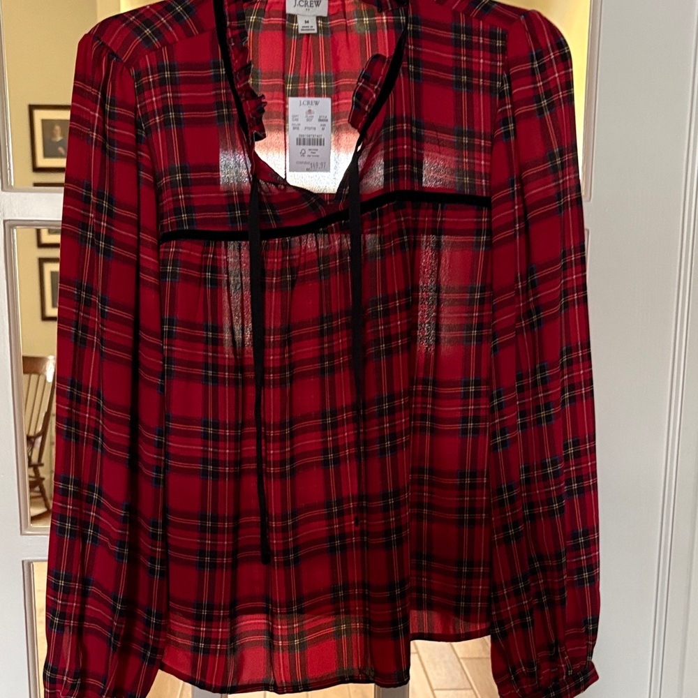 NWT J. Crew blouse. Size medium